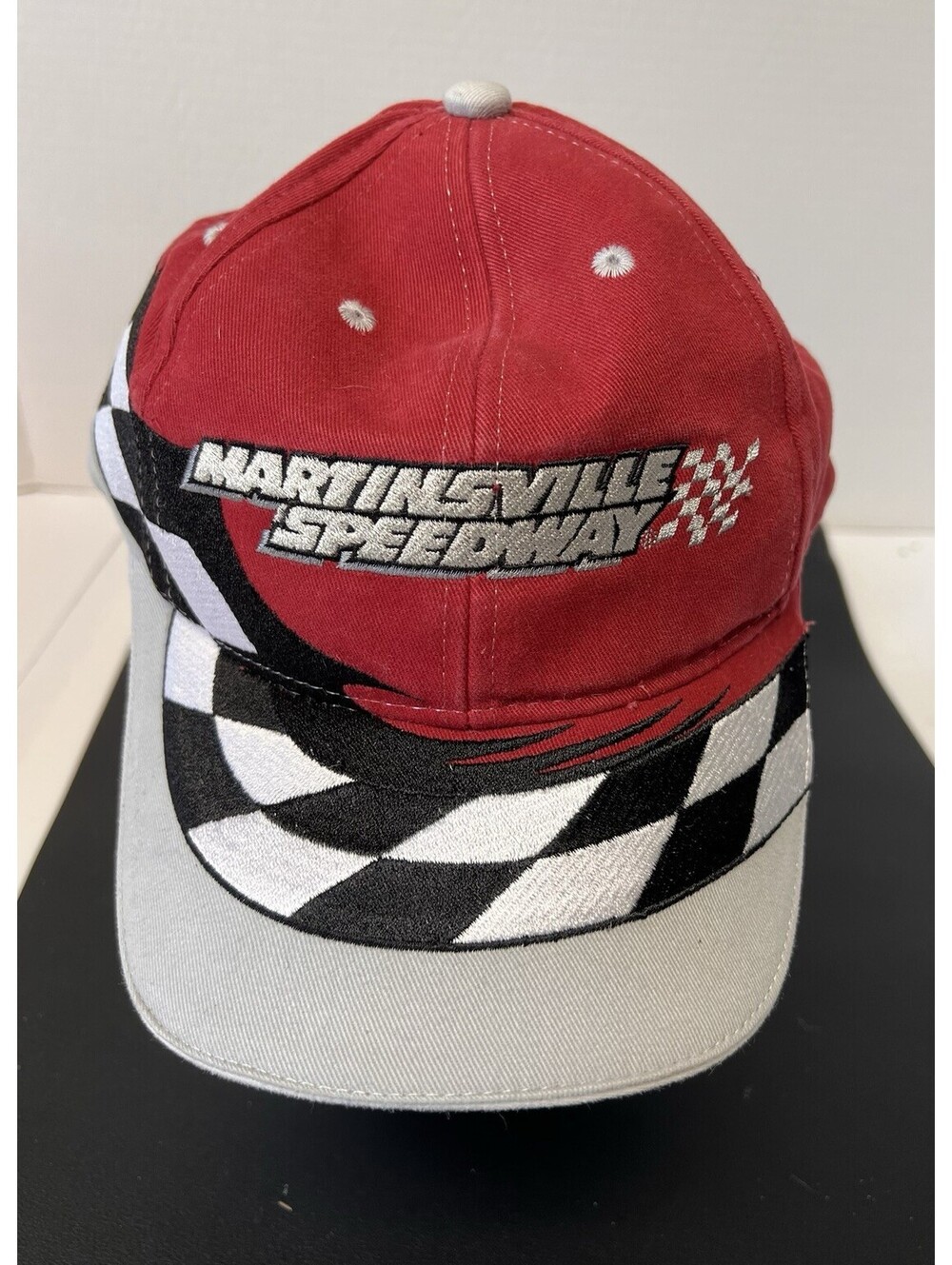 Martinsville Speedway Chase Authentics NASCAR Adjustable Hat Checkered Flag Red